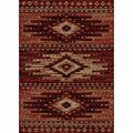 Sleep Ez 2 ft. 3 in. x 7 ft. 7 in. Lodge King Diamond Head Area Rug - Red SL3078748